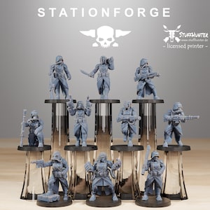 Grim Guard Sisters of War (10)- Station Forge - Female Tabletop Wargaming Korps Soldier