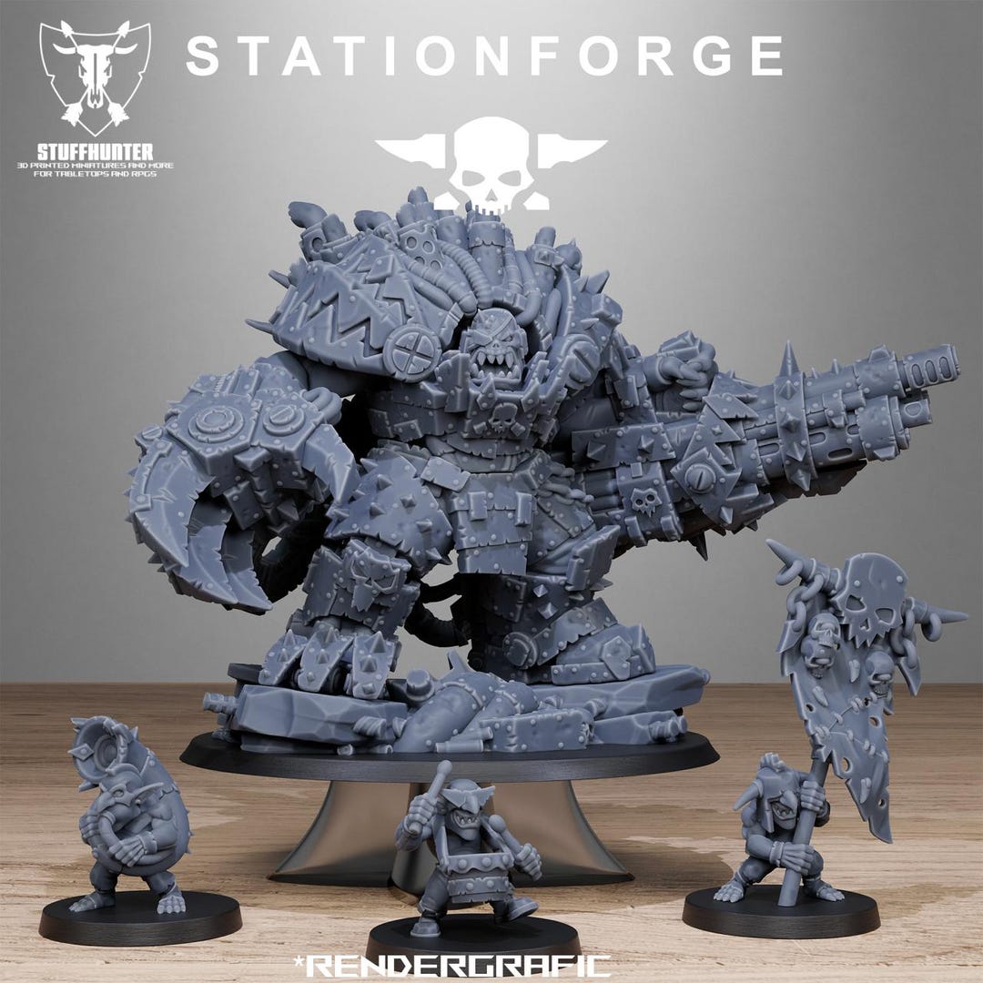 Orkaz Grand Nutta 3.0 - Stationforge - Wargaming Grimdark Ork Greenskin ...