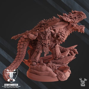 Fire Lizard Warrior Order - Deinar The Fire Lizard Handler - Grimdark Scifi Marine
