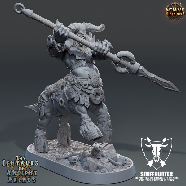 Centaurs of Ancient Archos - Zaka Ironpike - 32mm Centaur Tabletop Wargaming