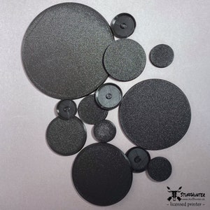 Bases de sobremesa Redondas 20 25 27 28 30 32 35 40 50 55 60 65 70 80 90 100 120 130 mm