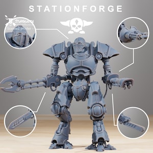 Scavenger Armageddon - Station Forge - Grimdark Tabletop Cults Mech Giant Robot
