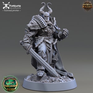 Templars of the Northern Lights - Anton Overmars Judge Of the Suns - Ritter Army Warband 32 mm Skirmish Tabletop Wargaming Imperium