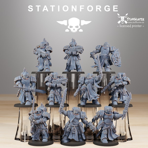 Socratis Legion Crusaders (10) - Station Forge - Scifi Marines Wargaming Templar