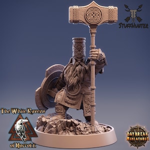Dwarf Dwarf Ernil Thumper - 32 mm 75 mm Tabletop Miniature D&D Heroic Wargaming Scale