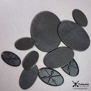 Tabletop Bases Oval 60x35 74x43 90x52 104x70 120x93 169 x 108 mm Cavalry