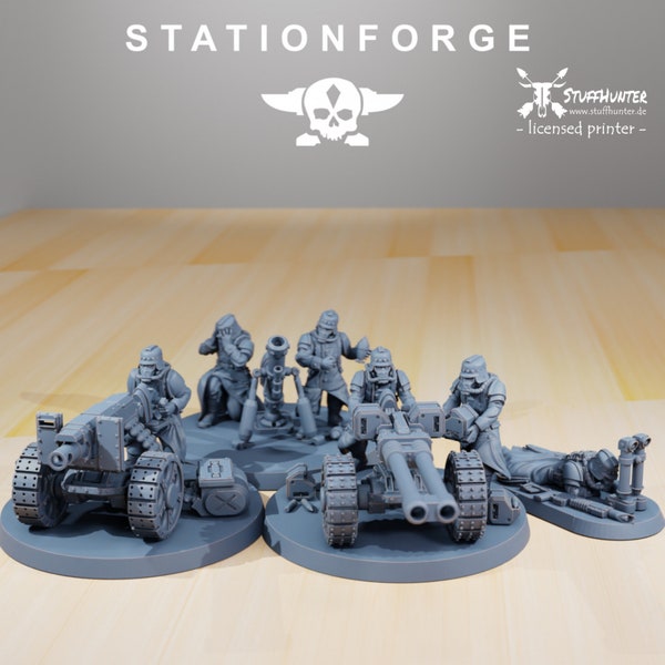 Grim Guard Decimators - Station Forge - Astra Militarum Tabletop Wargaming Corps Weapon Teams