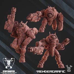 Black Sun Covenant - Cyber Ghosts Squad (3) - Grimdark Marine Scifi Cyborg