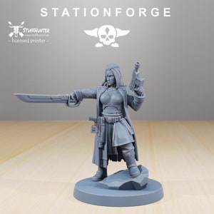 Grim Guard The Duchess HQ - Station Forge - Female Grimdark Tabletop Corps