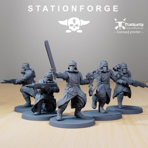 Grim Guard Trench Runners (5) - Station Forge - Astra Militarum Grimdark Tabletop Corps