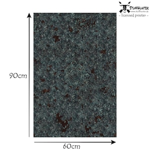 Tabletop Battle Playmat Playing Field Terrain 90 x 60 cm Forgotten Maze Grimdark Tabletop AoS