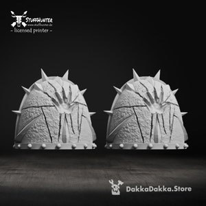 Shoulder Pads (10) - Cursed Hand - DakkaDakka - Grimdark Tabletop Tabletop Marine Bit