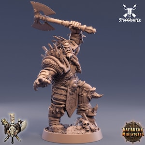Orc Warrior Cutter Cadenza - 32 mm 75 mm Tabletop Miniature Figure D&D