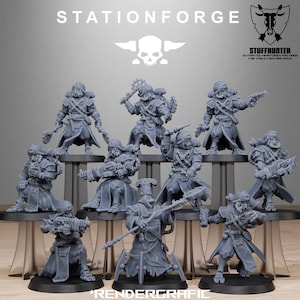 Scavenger Scorchers (10) - Station Forge - Scifi Wargaming Grimdark Robot Proxy
