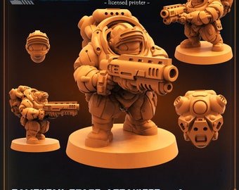 Rambutan Space Assaulters - Papsikels - Scifi Marine 28-32 mm Sci-Fi - Assaulter A