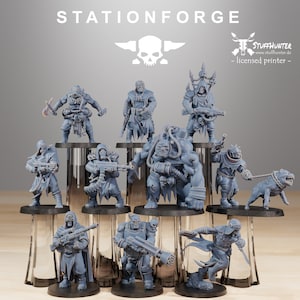 Corrupted Guard Nomads (10) - Station Forge - Grimdark Tabletop Cultists Undead
