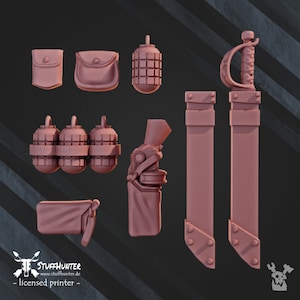 Wargear Bits Set - DakkaDakka - Equipment Grimdark Tabletop Bits Accessories