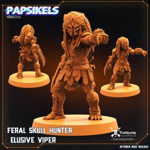 Feral Skull Hunter Elusive Viper - Papsikels - Predator Tabletop Wargaming Sci-Fi Grimdark