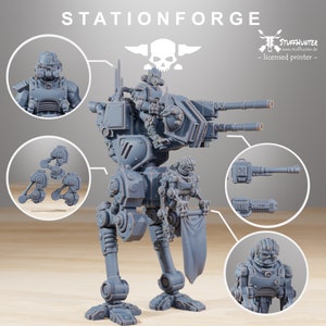 Scavenger Walker - Station Forge - Grimdark Tabletop Robot Cults Mech