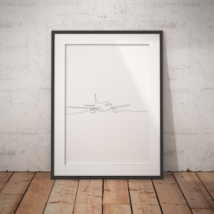Airplane Print  | Airplane Wall Art | Aviation Decor | Travel Poster | Airplane Nursery | Airplane Wall Art | Plane Art | Aircraft