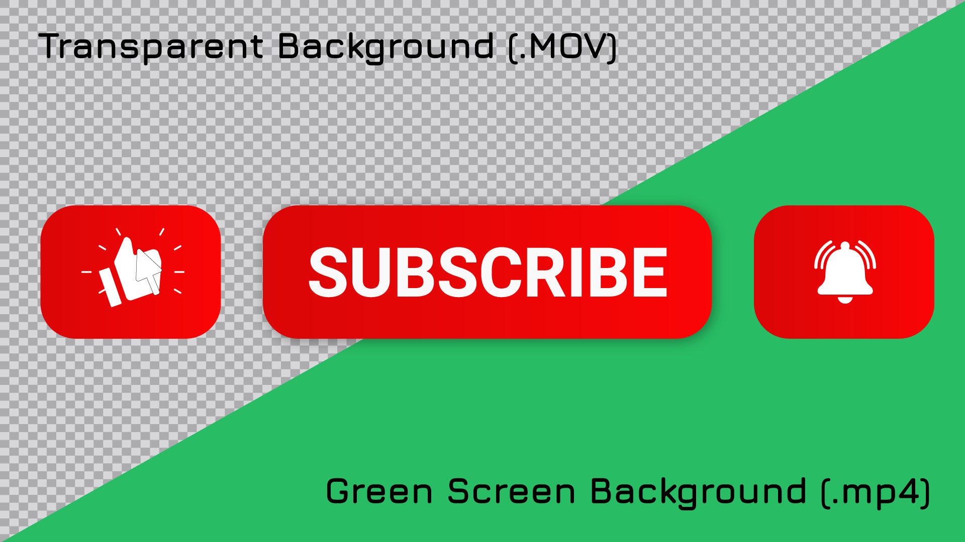 Animated Youtube Subscribe Button, Animation for Youtube Channel ...