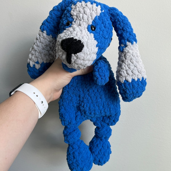 Finished crochet Puppy Lovey