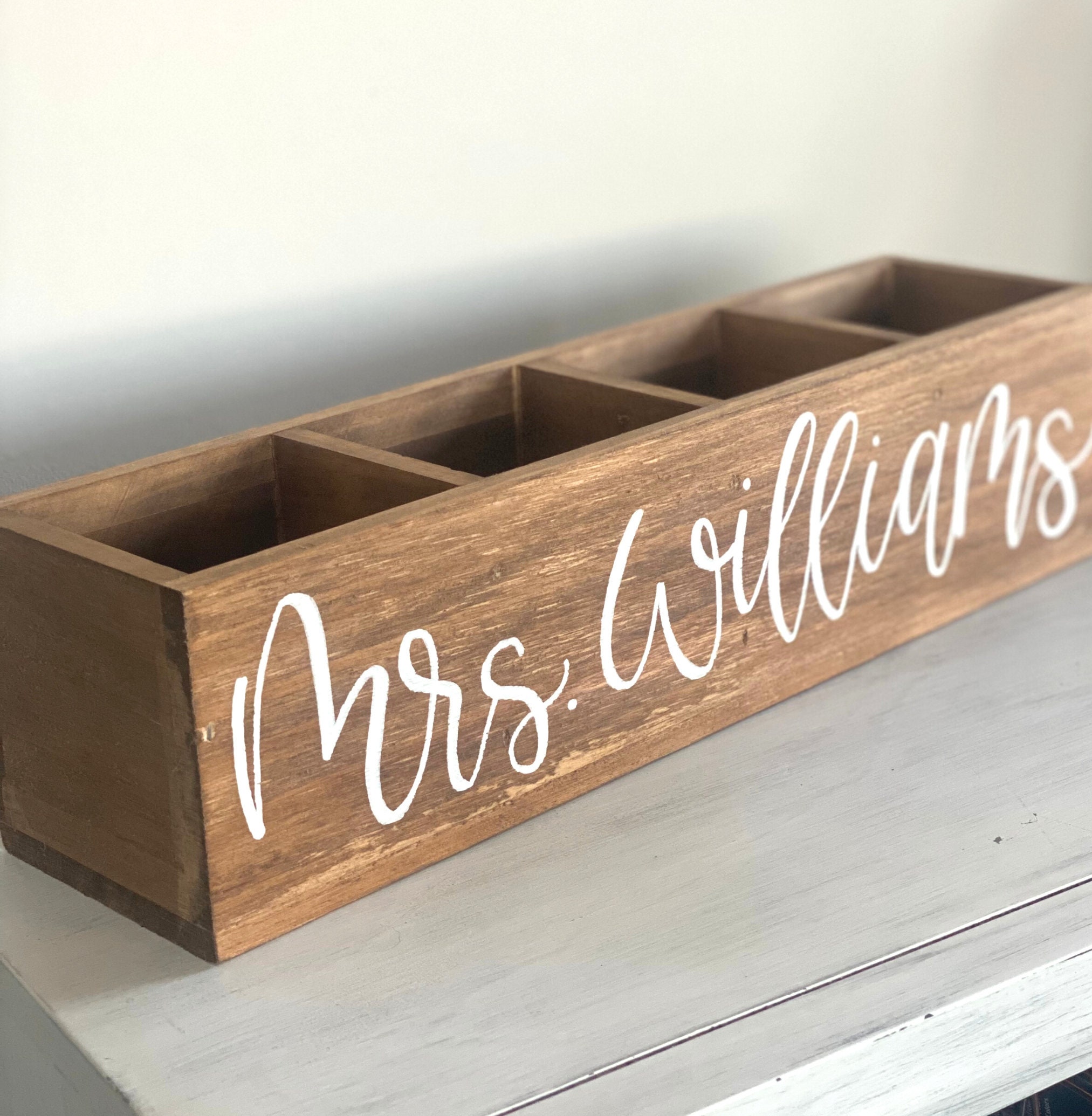 Custom Pen Holder Teacher Gift Classroom Decor Desk Etsy