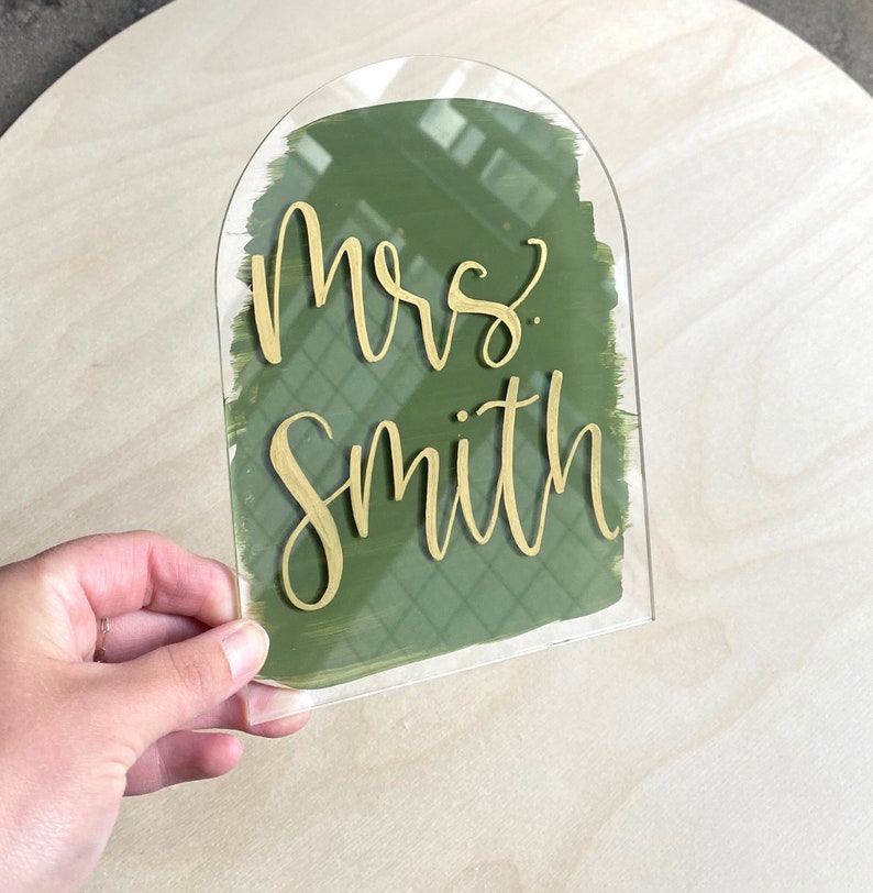 Teacher Gift, Custom Desk Name Plate, Teacher Desk Decor, Classroom Decor, Desk Accessory image 5