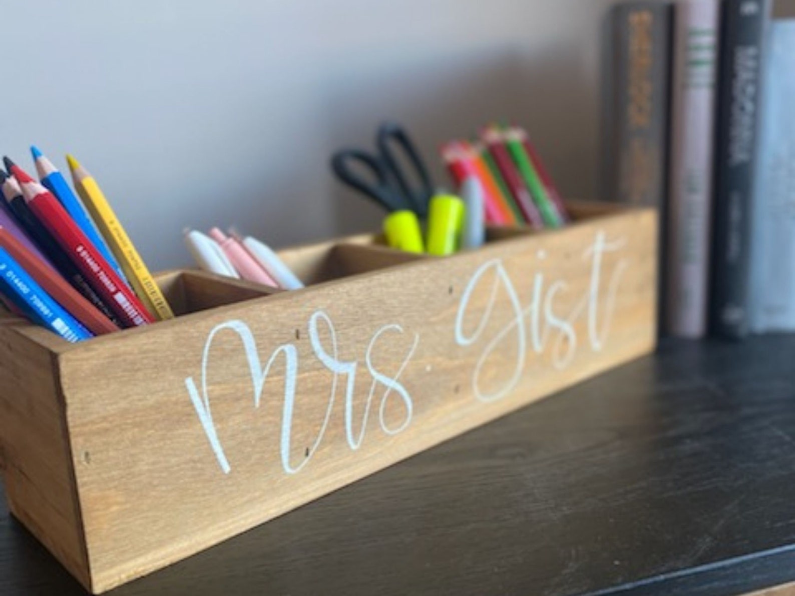 Custom Pen Holder Teacher Gift Classroom Decor Desk Etsy