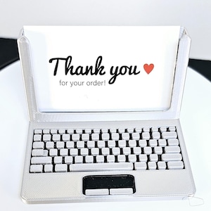Laptop Business Card Holder
