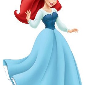 ariel blue dress cartoon Blue Dress