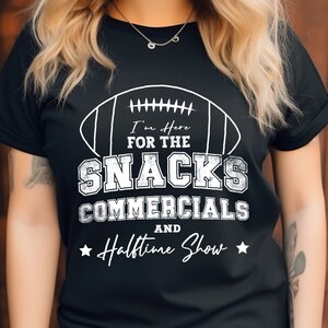 Funny Football Snacks Commercials PNG: Game Day Halftime show Sublimation