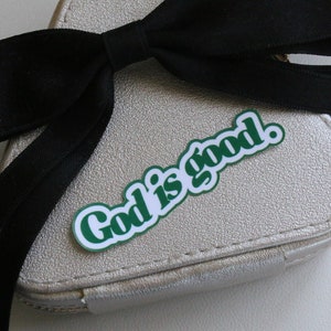 God is Good | Bible Stickers | Faith Stickers | Jesus | God | Journal Stickers | Laptop Sticker | Religious Gifts | Christian Sticker