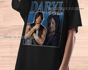 Daryl Dixon in Love Damen T-Shirt Schwarz Gr.S-XL The Walking Dead 