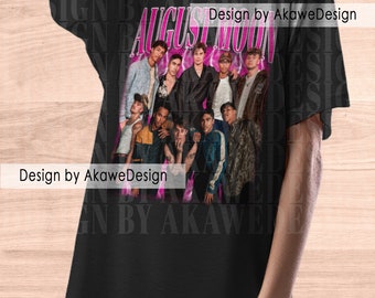 Augustus maan shirt stijl fans cadeau grafisch shirt oversize shirt Sweatshirt AKW174