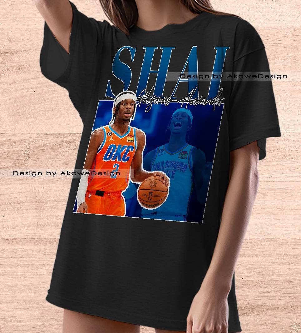 Shai Gilgeous NBA Vintage Graphic Basketball Player Unisex T-Shirt