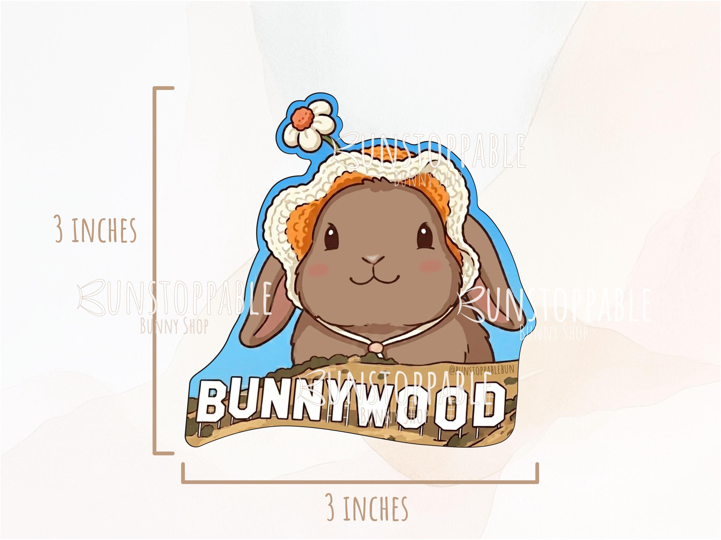 Funny Rabbit Stickers - Waterproof Vinyl Stickers - Etsy