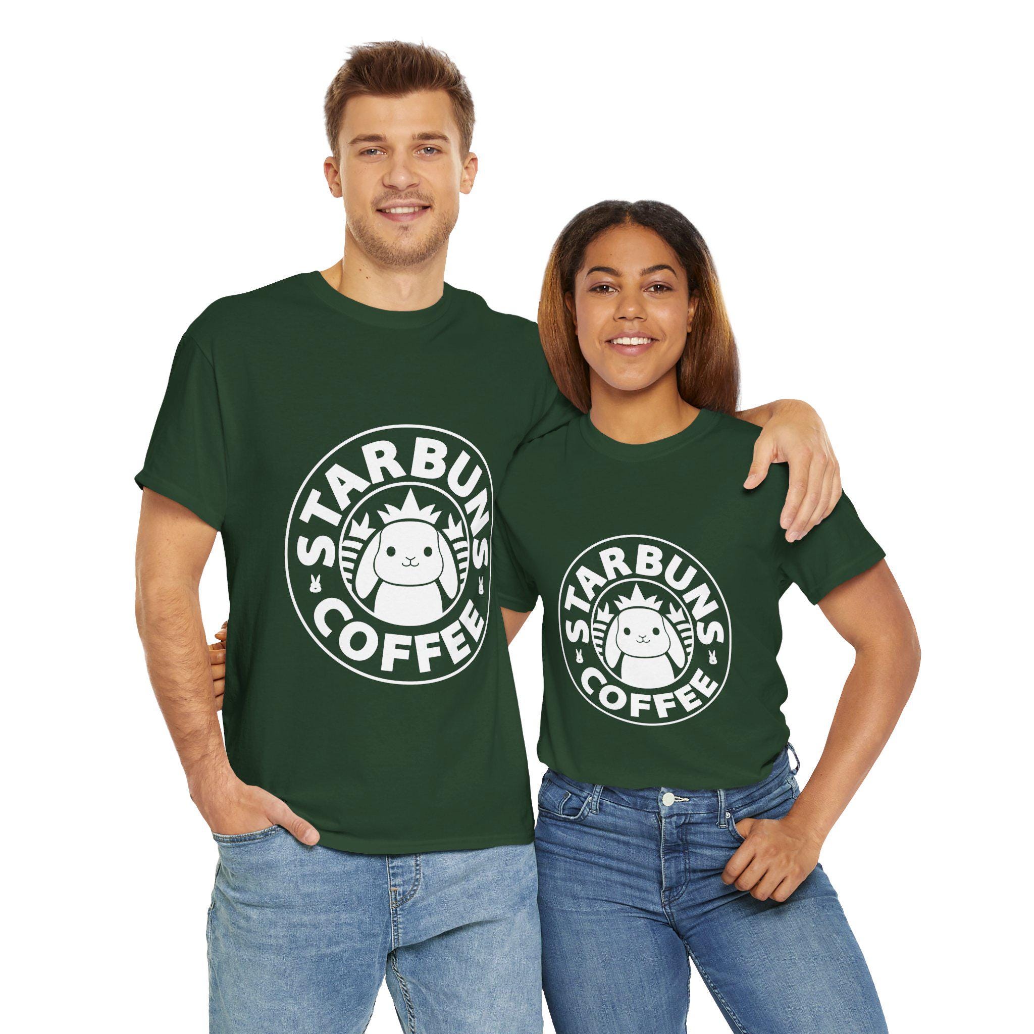 おもしろスターバンズコーヒーTシャツ / パロディスターバックスロゴT