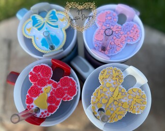 Princess Straw Topper: 30/40oz Stanley Cup Charm