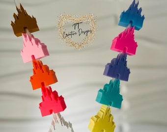 Cinderella Magical Castle Straw Topper: Fits Stanley Cups.