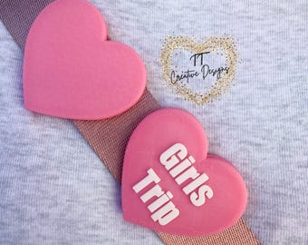 Heart Girl Trip Bag Belt  Charm.