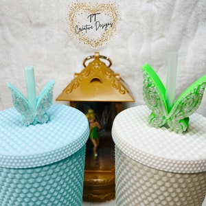Fairy Tinker  Magic Wings  Straw Toppers. Fits the Stanley cups