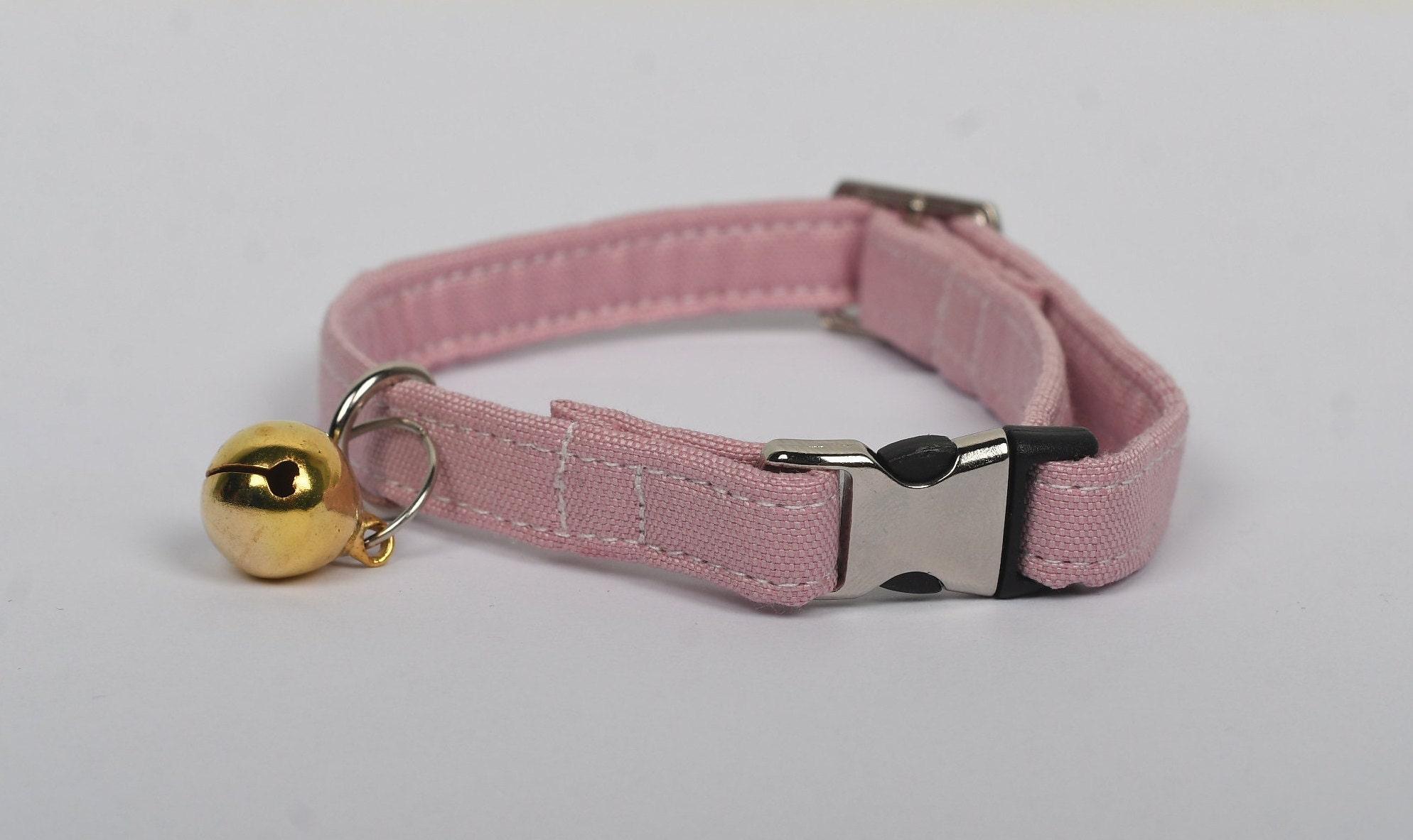 Pink cat top collar with bell