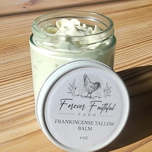 Grass-Fed Whipped Beef Tallow Balm | Grass-Finished Tallow Skincare | Tallow Face Cream | Face, Body Lotion | Pure Essential Oils | Natural