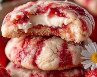Strawberry Cheesecake Stuffed Berries with Crumble Topping