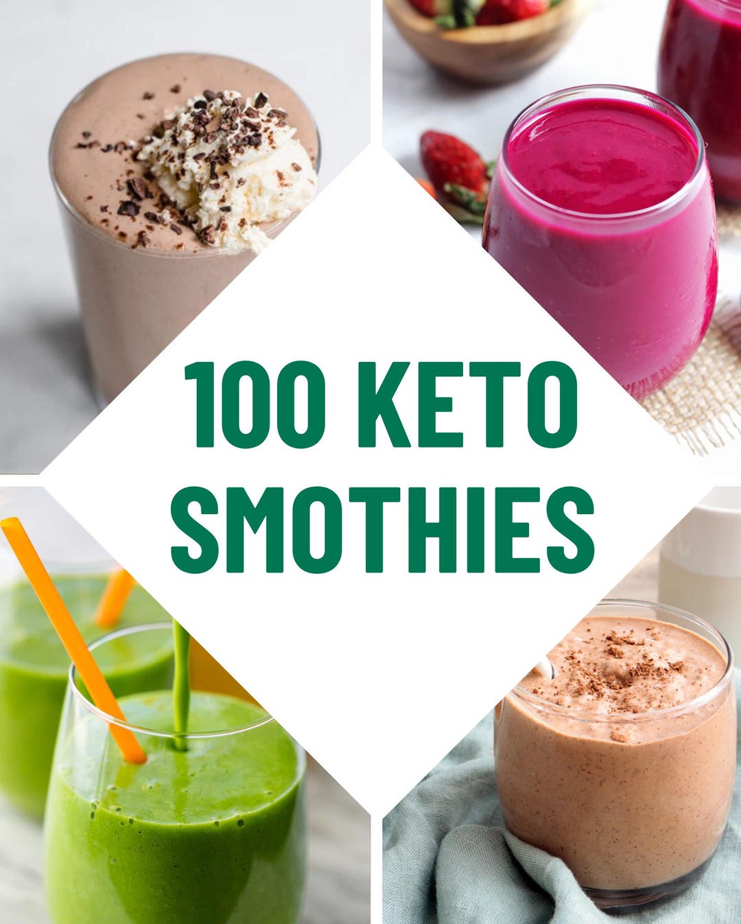 BEST RECIPE for 100 Keto Smoothies for Weight Loss Delicious and