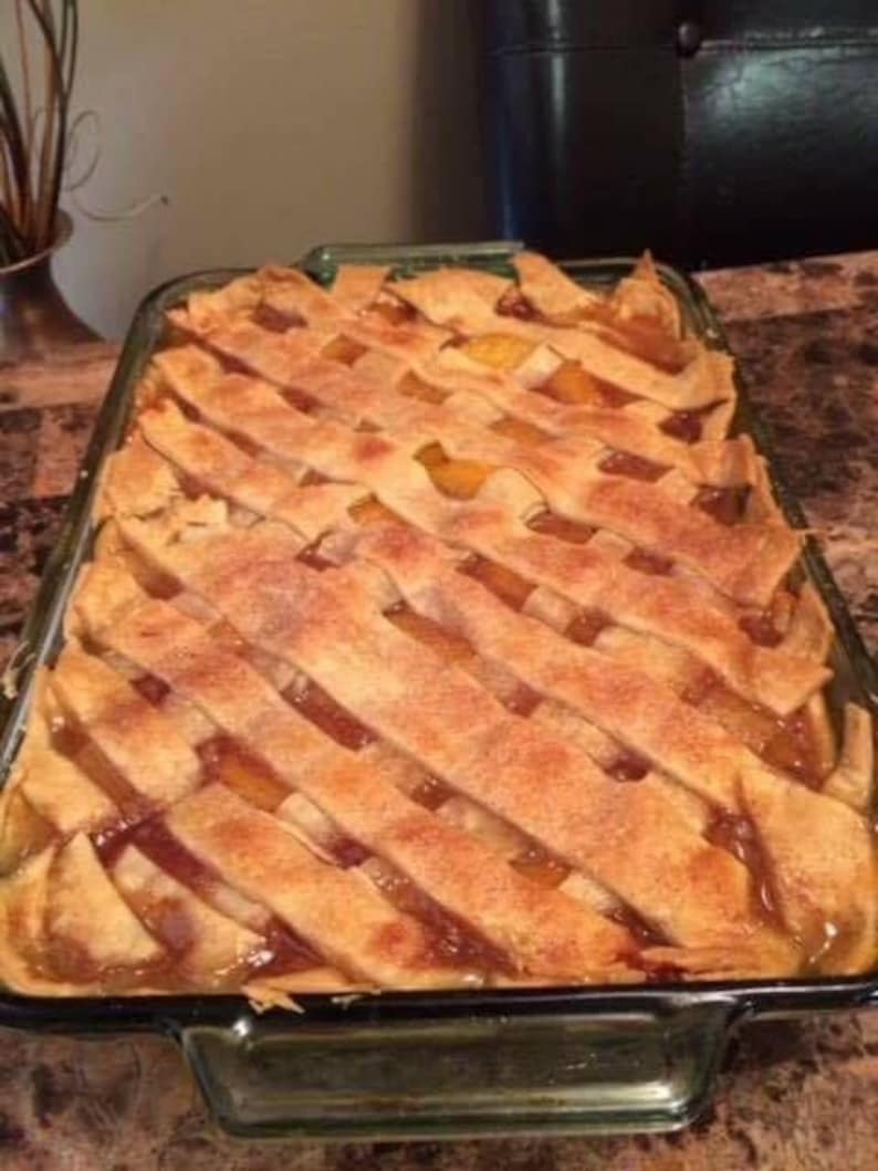 BEST RECIPE For Hot Peach Cobbler Right Out Of The Oven Download. image 1
