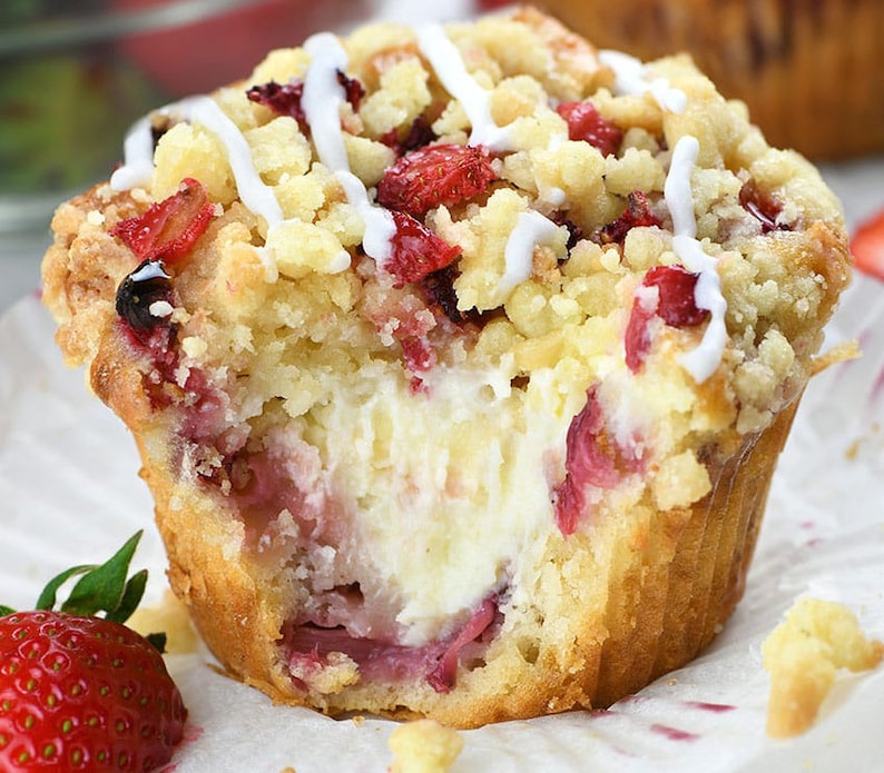 BEST Strawberries and Cream Muffins Download. Etsy