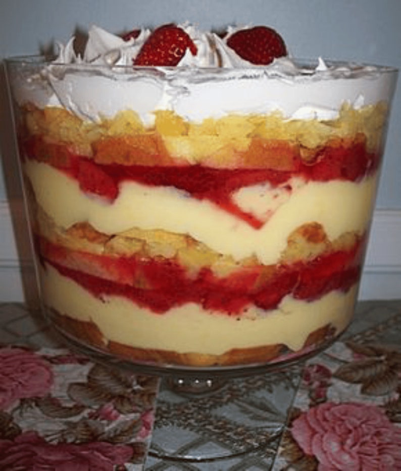 BEST RECIPE for Southern Strawberry Punch Bowl Cake Download. Etsy