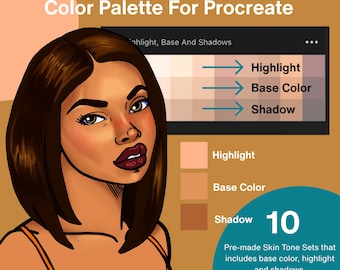 Paleta de tonos de piel de Procreate: 10 conjuntos de colores para retratos y personajes realistas